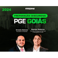 PREPARAÇÃO DISCURSIVA PGE GOIÁS - Sem correção Individualizada (Aprovação PGE 2024)